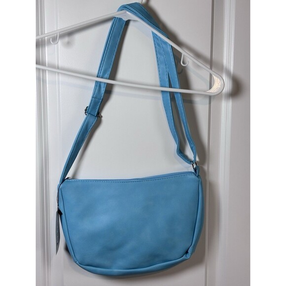 Women's Handbag Satchel Purse With Flower One Size CHUNS Turquoise NWT - Picture 2 of 5